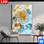 Wechselmotiv Dia Fluid Art Lagune Hochformat Produktvorschau mit dem Bild Fluid Art Lagune im Format Hochformat.