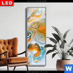 Wechselmotiv Dia Fluid Art Lagune Schmal Produktvorschau mit dem Bild Fluid Art Lagune im Format Schmal.