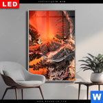 Wechselmotiv Dia Fluid Art Lavastrom Hochformat Produktvorschau mit dem Bild Fluid Art Lavastrom im Format Hochformat.