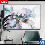 Wechselmotiv Dia Fluid Art Lila Tuerkis Querformat Produktvorschau mit dem Bild Fluid Art Lila & Türkis im Format Querformat.