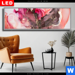 Wechselmotiv Dia Fluid Art Rot Braun Panorama Produktvorschau mit dem Bild Fluid Art Rot & Braun im Format Panorama.