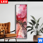 Wechselmotiv Dia Fluid Art Rot Braun Schmal Produktvorschau mit dem Bild Fluid Art Rot & Braun im Format Schmal.