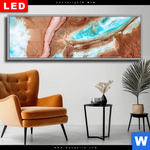 Wechselmotiv Dia Fluid Art Sandbank Panorama Produktvorschau mit dem Bild Fluid Art Sandbank im Format Panorama.