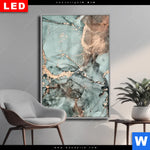 Wechselmotiv Dia Fluid Art Tuerkis Hochformat Produktvorschau mit dem Bild Fluid Art Türkis im Format Hochformat.