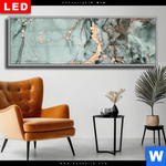 Wechselmotiv Dia Fluid Art Tuerkis Panorama Produktvorschau mit dem Bild Fluid Art Türkis im Format Panorama.