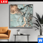 Wechselmotiv Dia Fluid Art Tuerkis Quadrat Produktvorschau mit dem Bild Fluid Art Türkis im Format Quadrat.