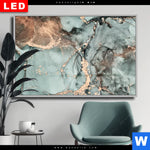 Wechselmotiv Dia Fluid Art Tuerkis Querformat Produktvorschau mit dem Bild Fluid Art Türkis im Format Querformat.