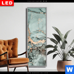 Wechselmotiv Dia Fluid Art Tuerkis Schmal Produktvorschau mit dem Bild Fluid Art Türkis im Format Schmal.