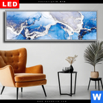 Wechselmotiv Dia Fluid Art Winter Wonderland Panorama Produktvorschau mit dem Bild Fluid Art Winter Wonderland im Format Panorama.