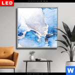 Wechselmotiv Dia Fluid Art Winter Wonderland Quadrat Produktvorschau mit dem Bild Fluid Art Winter Wonderland im Format Quadrat.