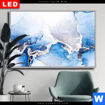 Wechselmotiv Dia Fluid Art Winter Wonderland Querformat Produktvorschau mit dem Bild Fluid Art Winter Wonderland im Format Querformat.