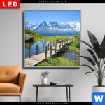 Wechselmotiv Dia Franzoesische Alpen Quadrat Produktvorschau mit dem Bild Französische Alpen im Format Quadrat.