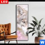 Wechselmotiv Dia Friedlicher Wolf Schmal Produktvorschau mit dem Bild Friedlicher Wolf im Format Schmal.
