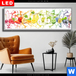 Wechselmotiv Dia Fruchtspritzer Panorama Produktvorschau mit dem Bild Fruchtspritzer im Format Panorama.