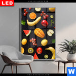 Wechselmotiv Dia Fruechte Gesunde Ernaehrung Hochformat Produktvorschau mit dem Bild Früchte - Gesunde Ernährung im Format Hochformat.