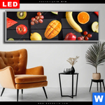 Wechselmotiv Dia Fruechte Gesunde Ernaehrung Panorama Produktvorschau mit dem Bild Früchte - Gesunde Ernährung im Format Panorama.