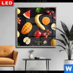 Wechselmotiv Dia Fruechte Gesunde Ernaehrung Quadrat Produktvorschau mit dem Bild Früchte - Gesunde Ernährung im Format Quadrat.