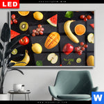 Wechselmotiv Dia Fruechte Gesunde Ernaehrung Querformat Produktvorschau mit dem Bild Früchte - Gesunde Ernährung im Format Querformat.