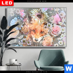 Wechselmotiv Dia Fuchs Blumen Querformat Produktvorschau mit dem Bild Fuchs & Blumen im Format Querformat.