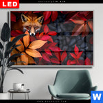 Wechselmotiv Dia Fuchs Im Herbstlaub Querformat Produktvorschau mit dem Bild Fuchs im Herbstlaub im Format Querformat.
