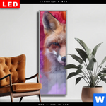 Wechselmotiv Dia Fuchs In Farbnebel Schmal Produktvorschau mit dem Bild Fuchs in Farbnebel im Format Schmal.