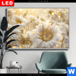 Wechselmotiv Dia Funkelnde Blumen In Gold Querformat Produktvorschau mit dem Bild Funkelnde Blumen in Gold im Format Querformat.