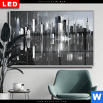 Wechselmotiv Dia Futuristische Skyline Querformat Produktvorschau mit dem Bild Futuristische Skyline im Format Querformat.