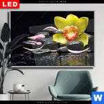 Wechselmotiv Dia Gelbe Orchidee Querformat Produktvorschau mit dem Bild Gelbe Orchidee im Format Querformat.