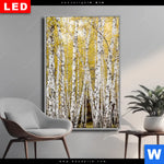 Wechselmotiv Dia Gelber Birkenwald Hochformat Produktvorschau mit dem Bild Gelber Birkenwald im Format Hochformat.