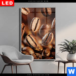 Wechselmotiv Dia Geroestete Kaffeebohnen No 2 Hochformat Produktvorschau mit dem Bild Geröstete Kaffeebohnen No.2 im Format Hochformat.