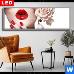 Wechselmotiv Dia Gesicht Rosen Panorama Produktvorschau mit dem Bild Gesicht & Rosen im Format Panorama.