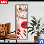 Wechselmotiv Dia Gesicht Rosen Schmal Produktvorschau mit dem Bild Gesicht & Rosen im Format Schmal.