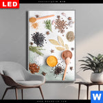 Wechselmotiv Dia Gewuerze Auf Hellem Untergrund Hochformat Produktvorschau mit dem Bild Gewürze auf hellem Untergrund im Format Hochformat.