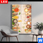 Wechselmotiv Dia Gewuerze Auf Hoelzernen Loeffeln Hochformat Produktvorschau mit dem Bild Gewürze auf hölzernen Löffeln im Format Hochformat.