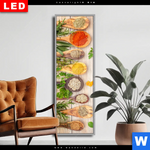 Wechselmotiv Dia Gewuerze Auf Hoelzernen Loeffeln Schmal Produktvorschau mit dem Bild Gewürze auf hölzernen Löffeln im Format Schmal.