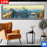 Wechselmotiv Dia Gipfel In Den Alpen Panorama Produktvorschau mit dem Bild Gipfel in den Alpen im Format Panorama.