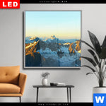 Wechselmotiv Dia Gipfel In Den Alpen Quadrat Produktvorschau mit dem Bild Gipfel in den Alpen im Format Quadrat.