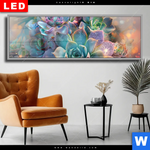 Wechselmotiv Dia Glaenzende Sukkulenten Panorama Produktvorschau mit dem Bild Glänzende Sukkulenten im Format Panorama.