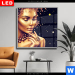 Wechselmotiv Dia Golden Girl Quadrat Produktvorschau mit dem Bild Golden Girl im Format Quadrat.