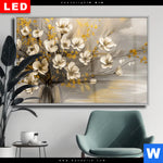 Wechselmotiv Dia Goldene Bluetenpoesie Querformat Produktvorschau mit dem Bild Goldene Blütenpoesie im Format Querformat.