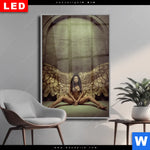 Wechselmotiv Dia Goldene Fluegel Hochformat Produktvorschau mit dem Bild Goldene Flügel im Format Hochformat.