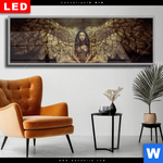 Wechselmotiv Dia Goldene Fluegel Panorama Produktvorschau mit dem Bild Goldene Flügel im Format Panorama.