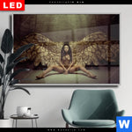 Wechselmotiv Dia Goldene Fluegel Querformat Produktvorschau mit dem Bild Goldene Flügel im Format Querformat.