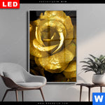 Wechselmotiv Dia Goldene Rose Hochformat Produktvorschau mit dem Bild Goldene Rose im Format Hochformat.
