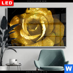 Wechselmotiv Dia Goldene Rose Querformat Produktvorschau mit dem Bild Goldene Rose im Format Querformat.