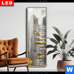 Wechselmotiv Dia Goldene Skyline Vision Schmal Produktvorschau mit dem Bild Goldene Skyline Vision im Format Schmal.