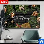 Wechselmotiv Dia Goldene Weihnachtsgruesse Querformat Produktvorschau mit dem Bild Goldene Weihnachtsgrüße im Format Querformat.