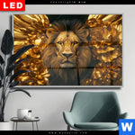 Wechselmotiv Dia Goldener Loewe Querformat Produktvorschau mit dem Bild Goldener Löwe im Format Querformat.