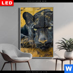 Wechselmotiv Dia Goldener Panther Hochformat Produktvorschau mit dem Bild Goldener Panther im Format Hochformat.