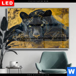 Wechselmotiv Dia Goldener Panther Querformat Produktvorschau mit dem Bild Goldener Panther im Format Querformat.